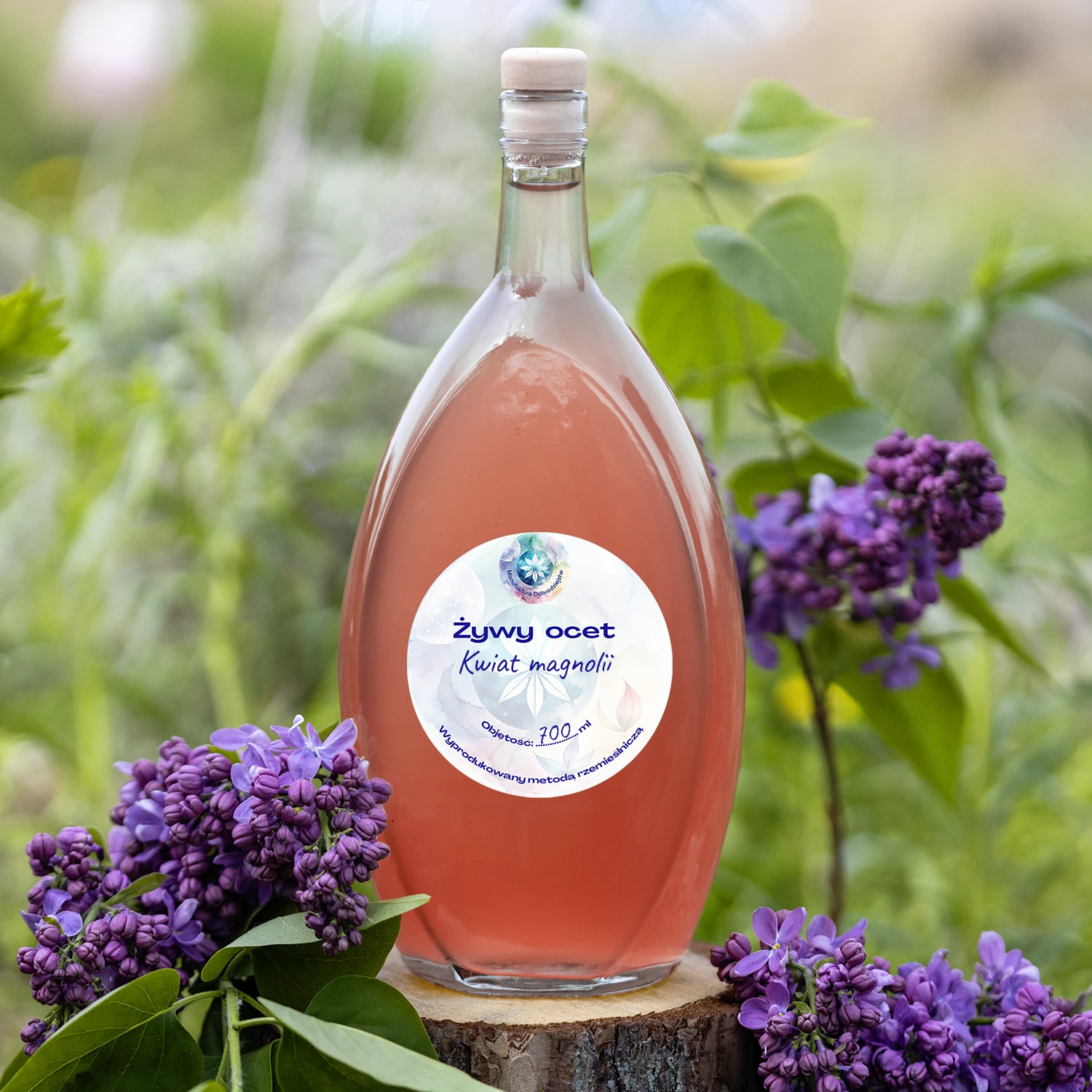 Ocet kwiat magnolii 700 ml Manufaktura Dobrodziejstw